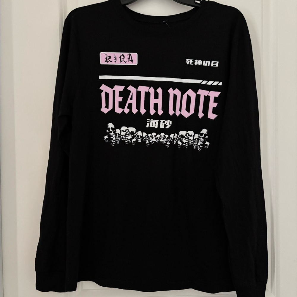 Death Note Misa Amane 12 Black Anime T-Shirt Size M Kira Shonen Manga Tee NWOT